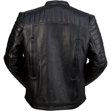 Load image into Gallery viewer, Men's Leather Jacket Artillery Black